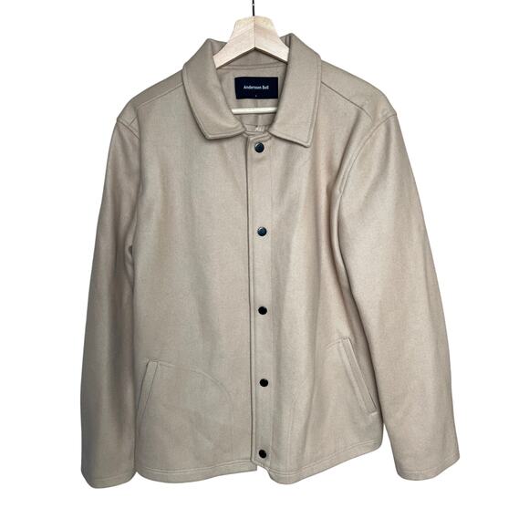 Andersson Bell Large Jacket Johansson Wool Coach Jacket Tan - Picture 1 of 8